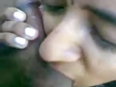Indian Girl Sucking dick and eat cum