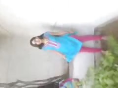 Indian Girl Outdoor strip tease