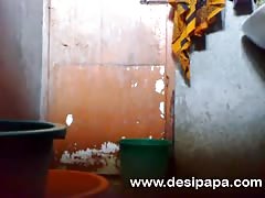 mature indian bhabhi in shower