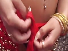 Indian Belly Dancer Fucked by Two Big Cocks