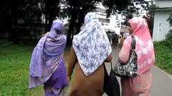 Bangladeshi women from behind